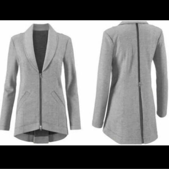 Cabi Drop-off Gray Jacket Spring 2018 #5300 Size Medium - Picture 3 of 10